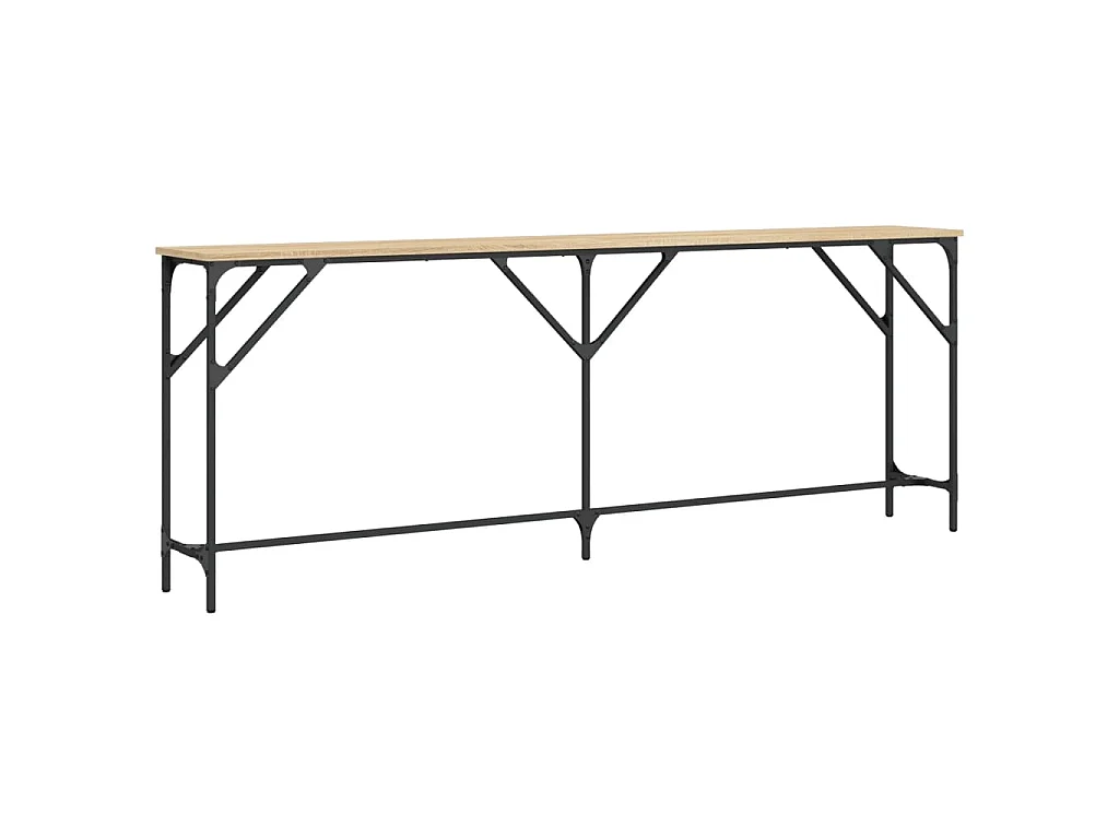 Tavolo Consolle Rovere Sonoma 200x29x75 cm in Legno Multistrato