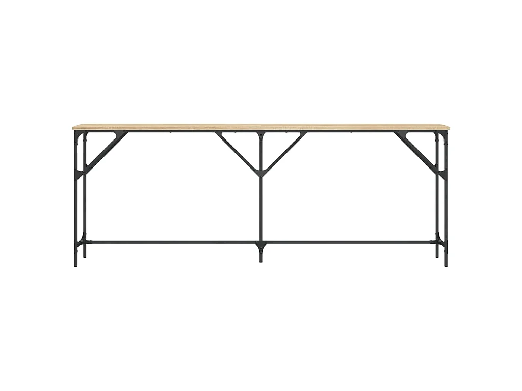 Tavolo Consolle Rovere Sonoma 200x29x75 cm in Legno Multistrato