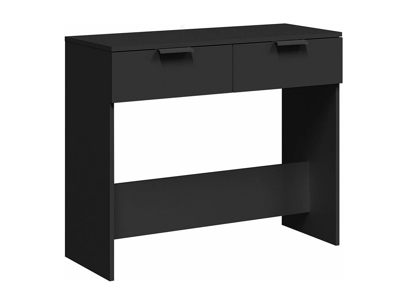 Table console noir 90x36x75 cm bois d'ingénierie