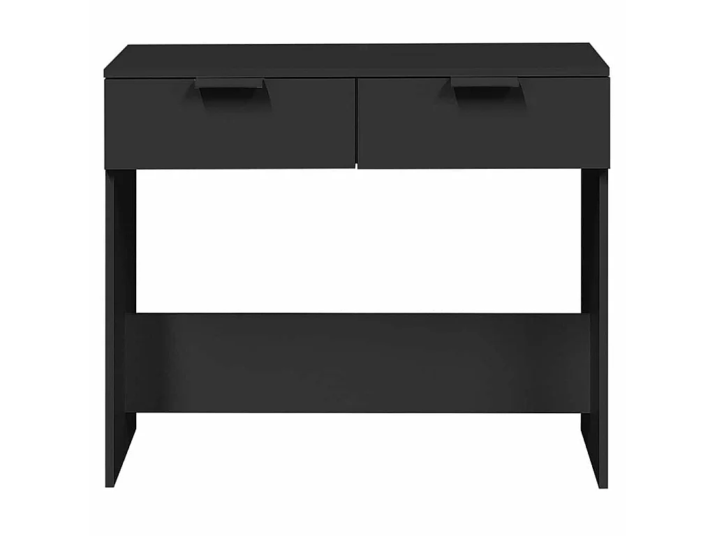 Table console noir 90x36x75 cm bois d'ingénierie