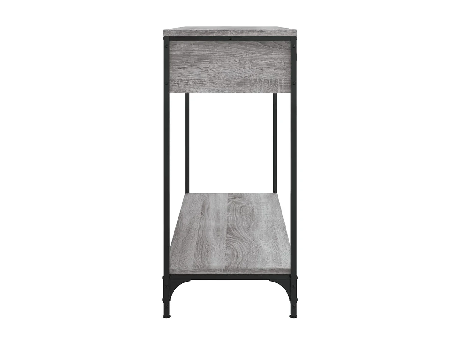 Mesa consola madera de ingeniería gris Sonoma 100x34,5x75 cm