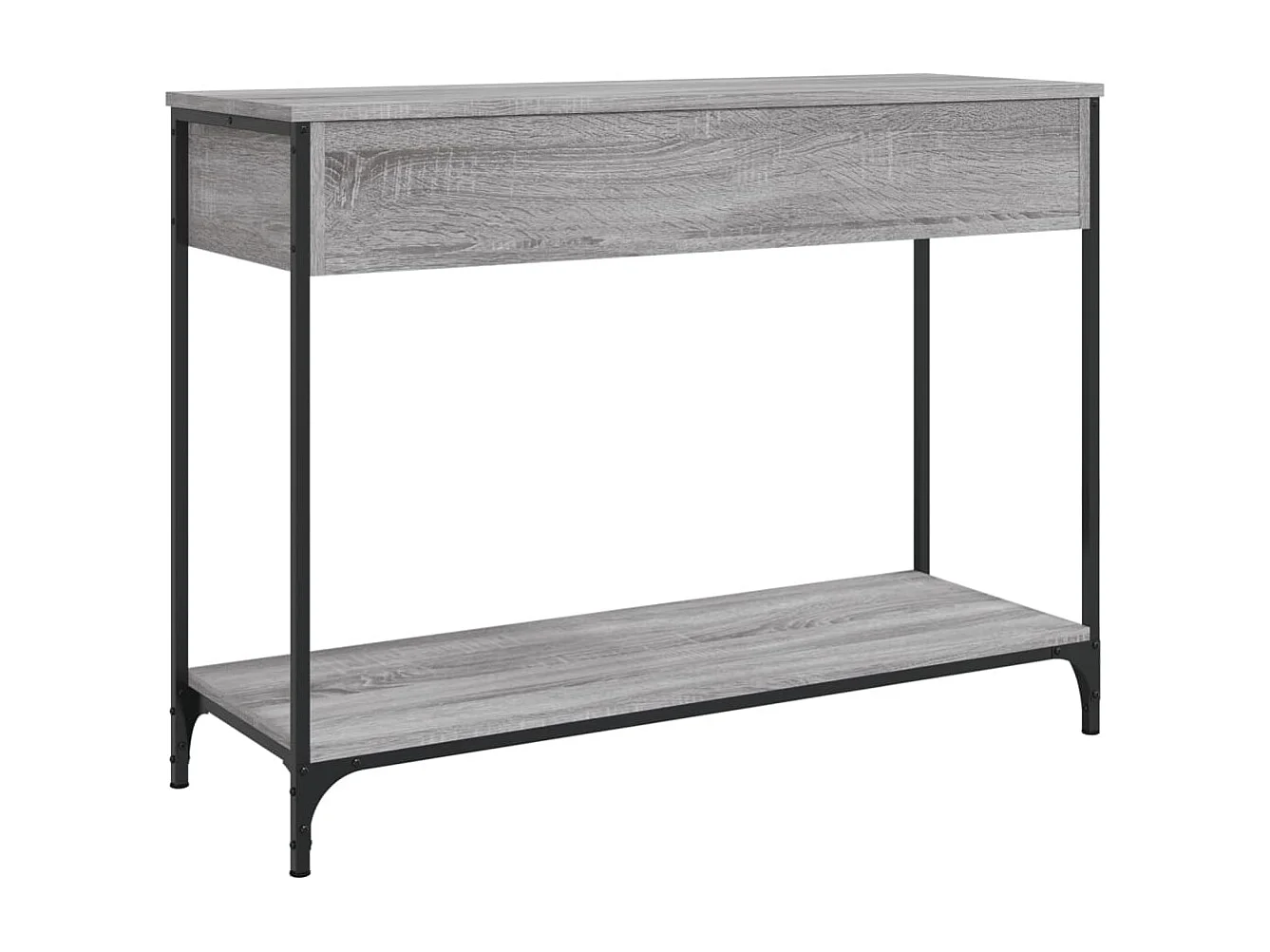 Mesa consola madera de ingeniería gris Sonoma 100x34,5x75 cm