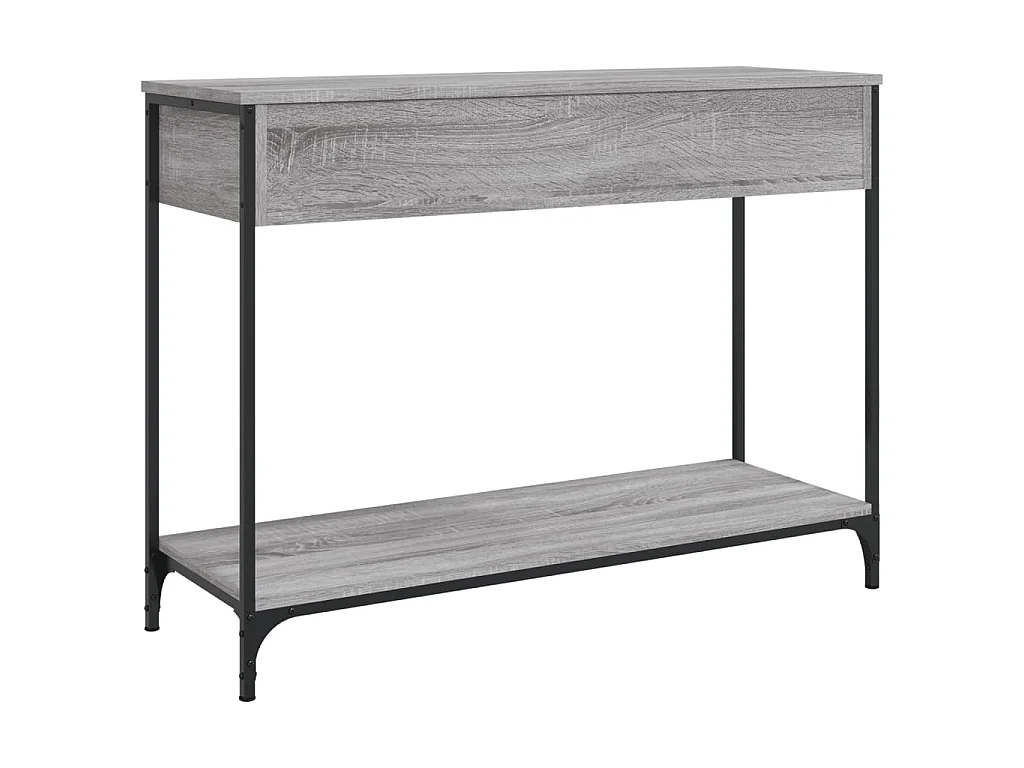 Mesa consola madera de ingeniería gris Sonoma 100x34,5x75 cm