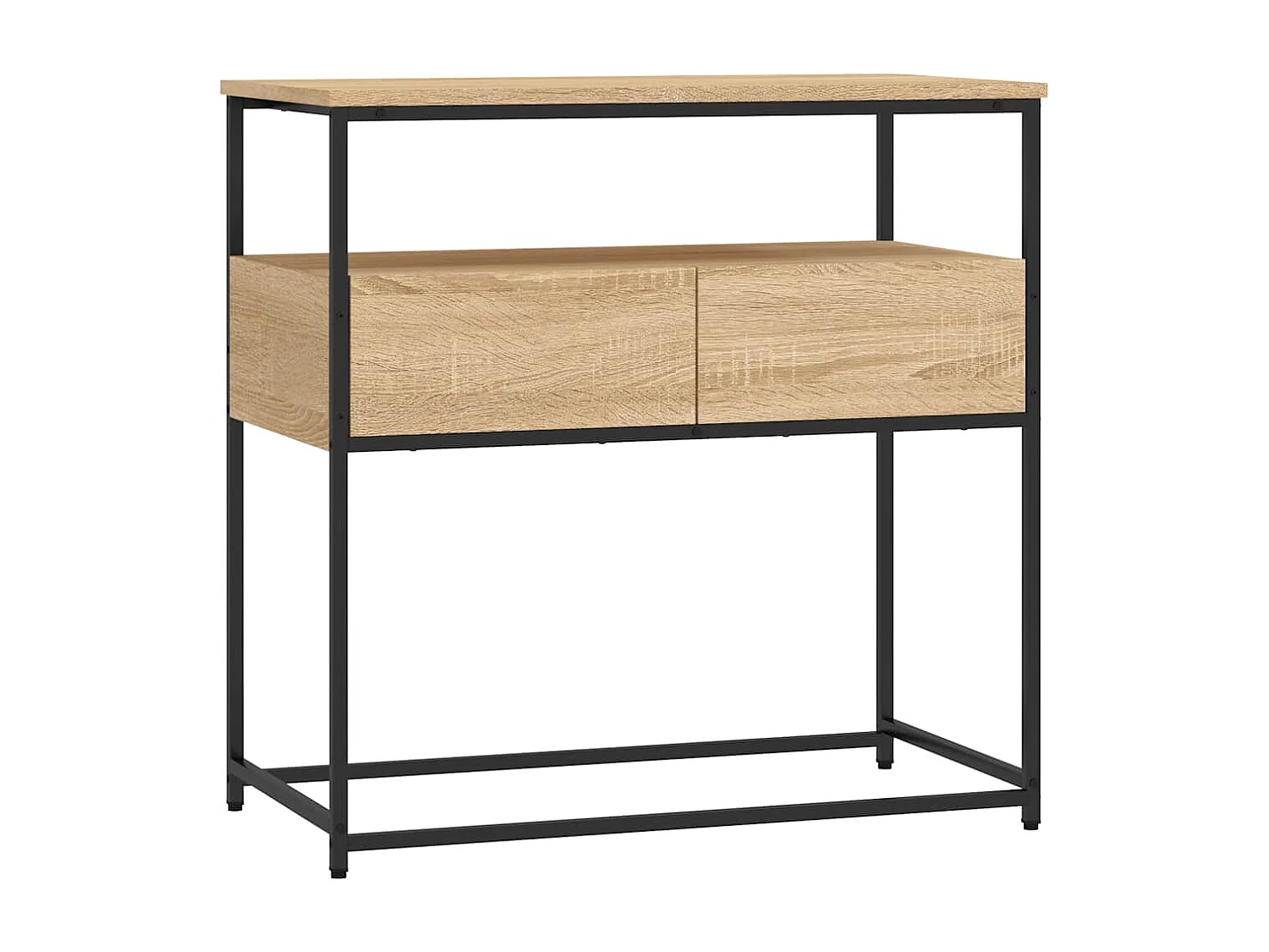 Table console Chêne Sonoma 75x40x75 cm Bois d'ingénierie