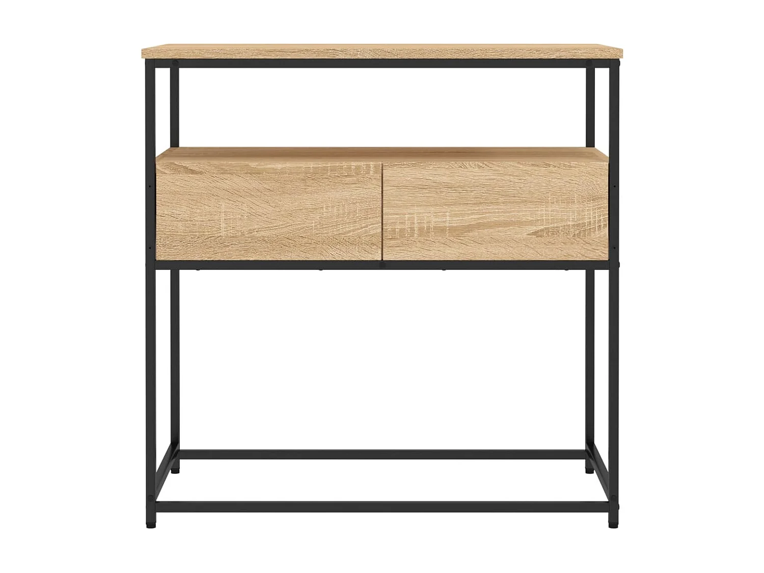 Table console Chêne Sonoma 75x40x75 cm Bois d'ingénierie