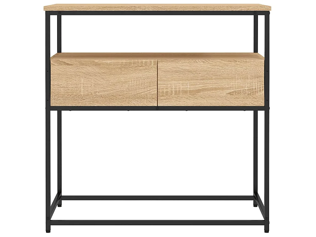 Mesa de console Carvalho Sonoma 75x40x75 cm Madeira projetada
