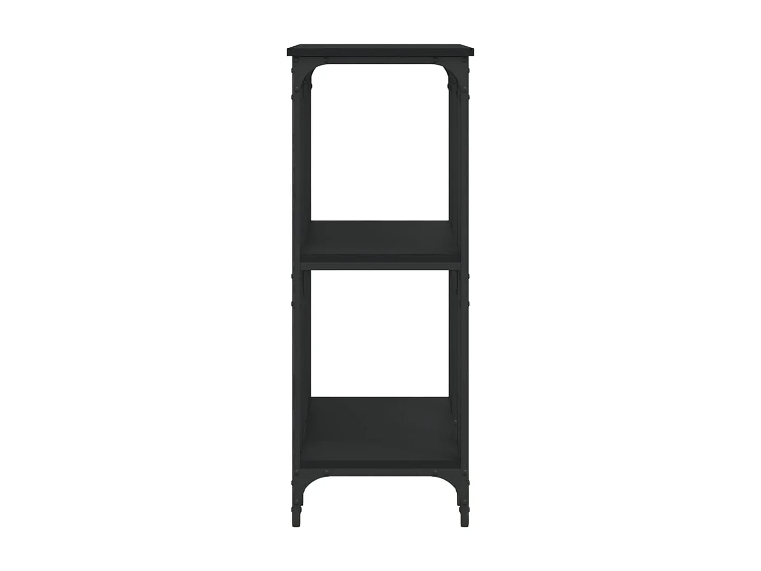 Table console noir 102x35x90 cm bois d'ingénierie