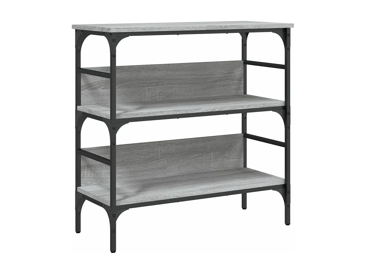 Mesa consola madera de ingeniería gris Sonoma 75x32x75 cm