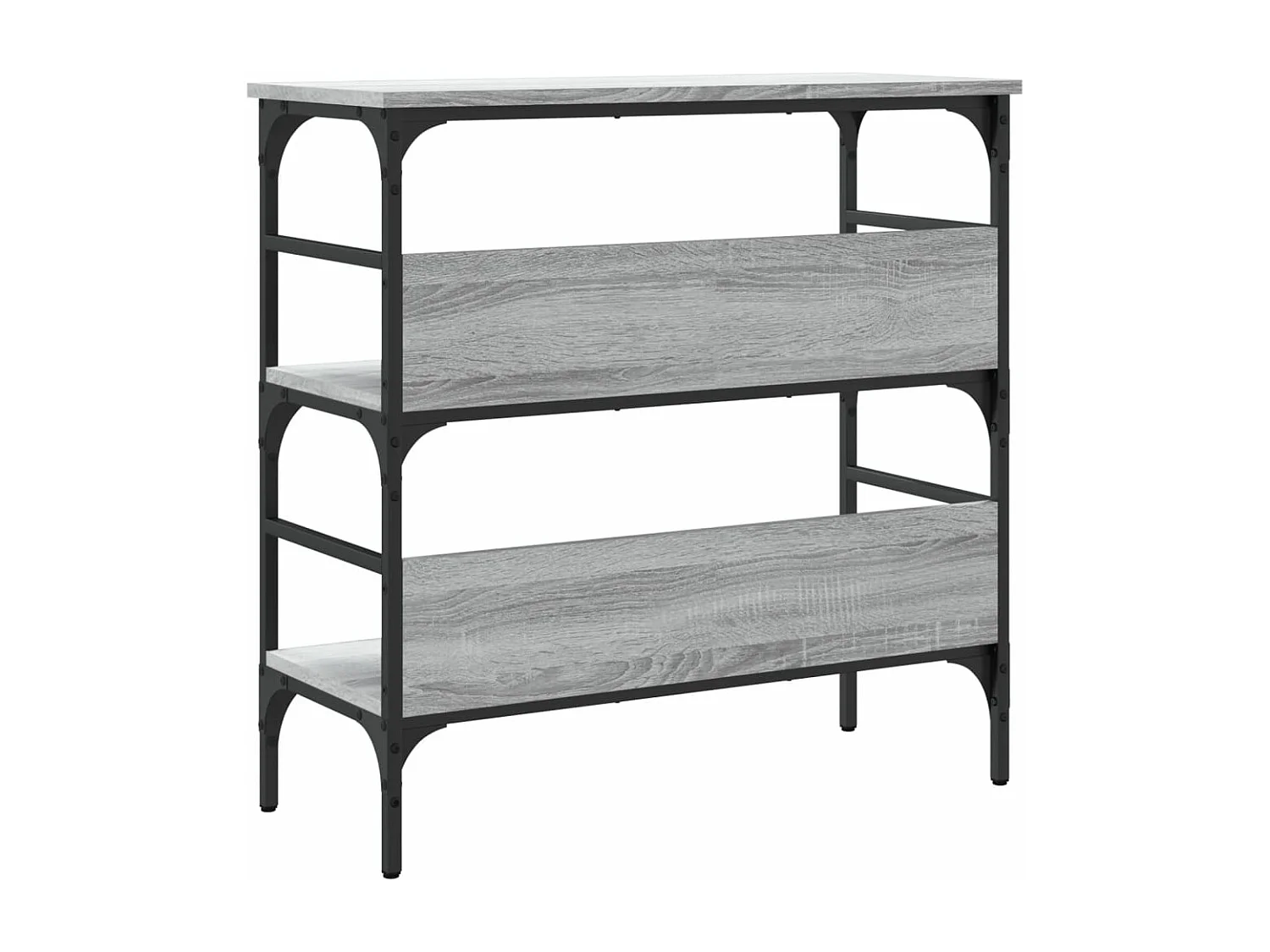 Mesa consola madera de ingeniería gris Sonoma 75x32x75 cm