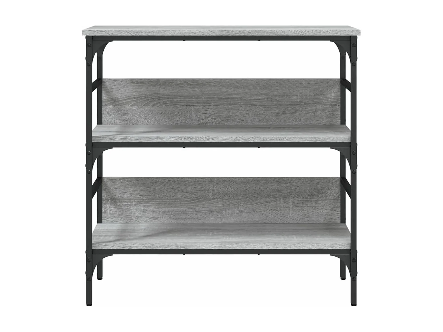 Mesa consola madera de ingeniería gris Sonoma 75x32x75 cm