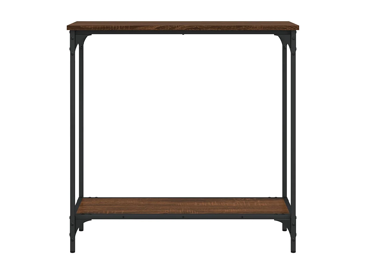 Wandtafel 75x30,5x75 cm bewerkt hout bruin eikenkleur