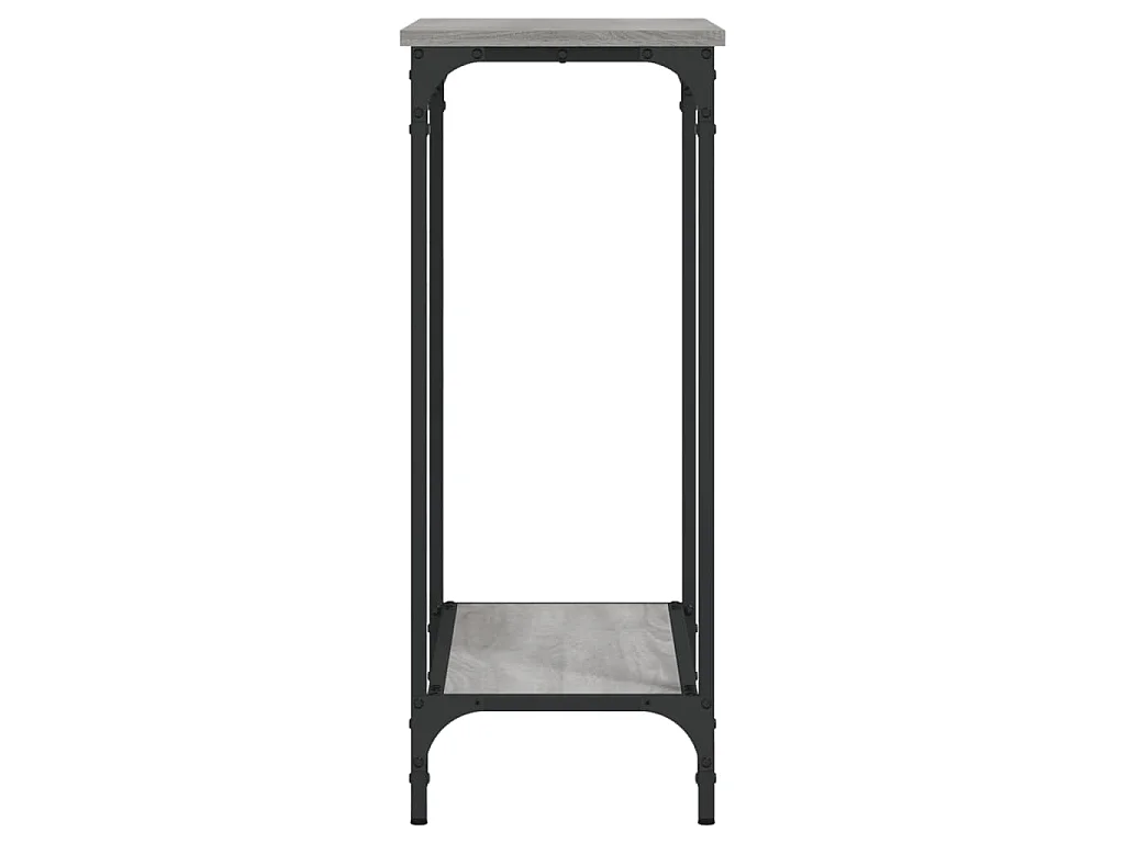 Table console sonoma gris 75x30,5x75 cm bois d'ingénierie