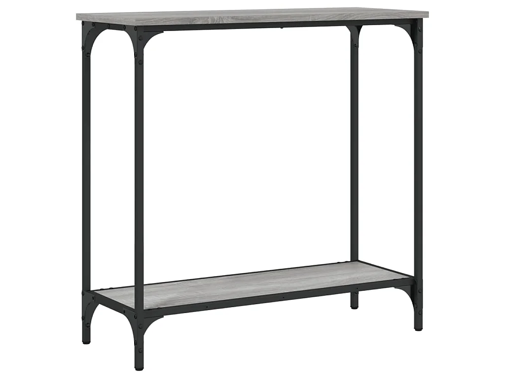 Table console sonoma gris 75x30,5x75 cm bois d'ingénierie