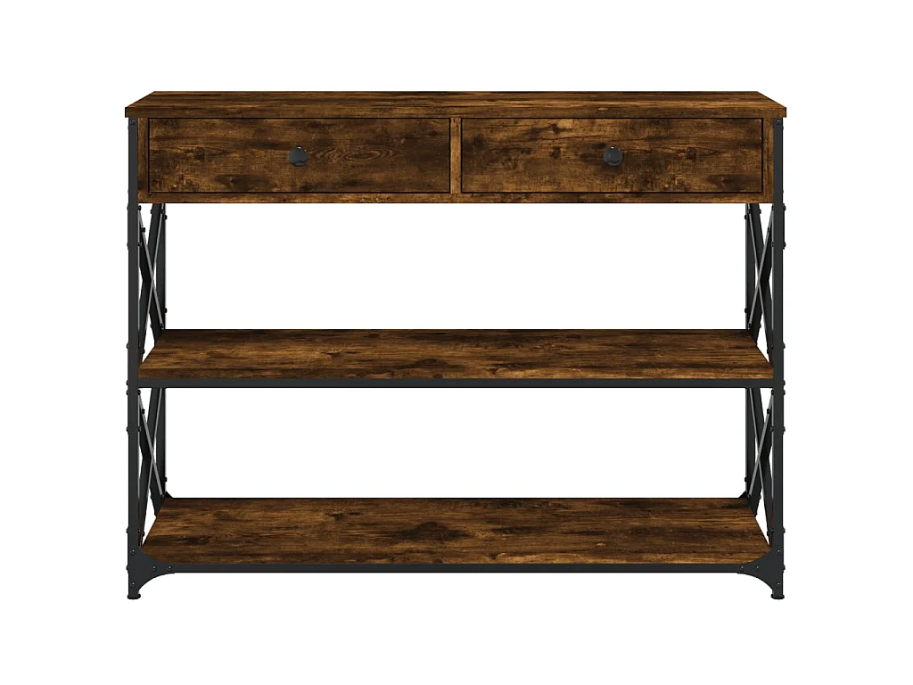 Konsolentisch Räuchereiche 100x28x75 cm Holzwerkstoff