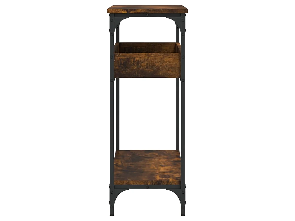 Konsolentisch mit Ablage Räuchereiche 100x29x75cm Holzwerkstoff