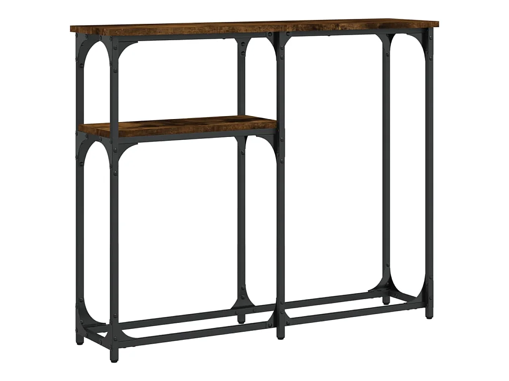 Konsolentisch Räuchereiche 90x22,5x75 cm Holzwerkstoff