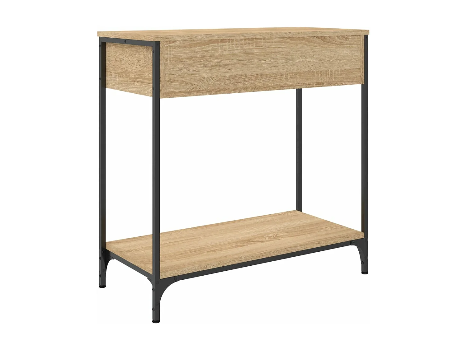 Table console chêne sonoma 75x34,5x75 cm bois d'ingénierie