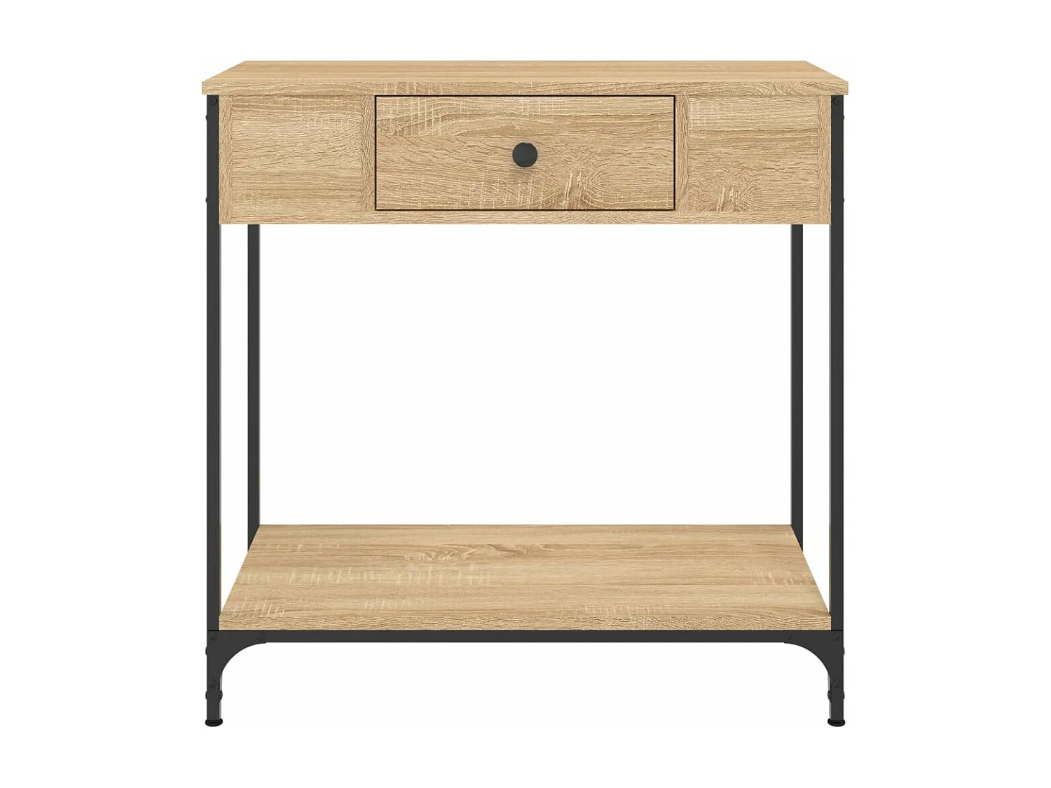 Table console chêne sonoma 75x34,5x75 cm bois d'ingénierie