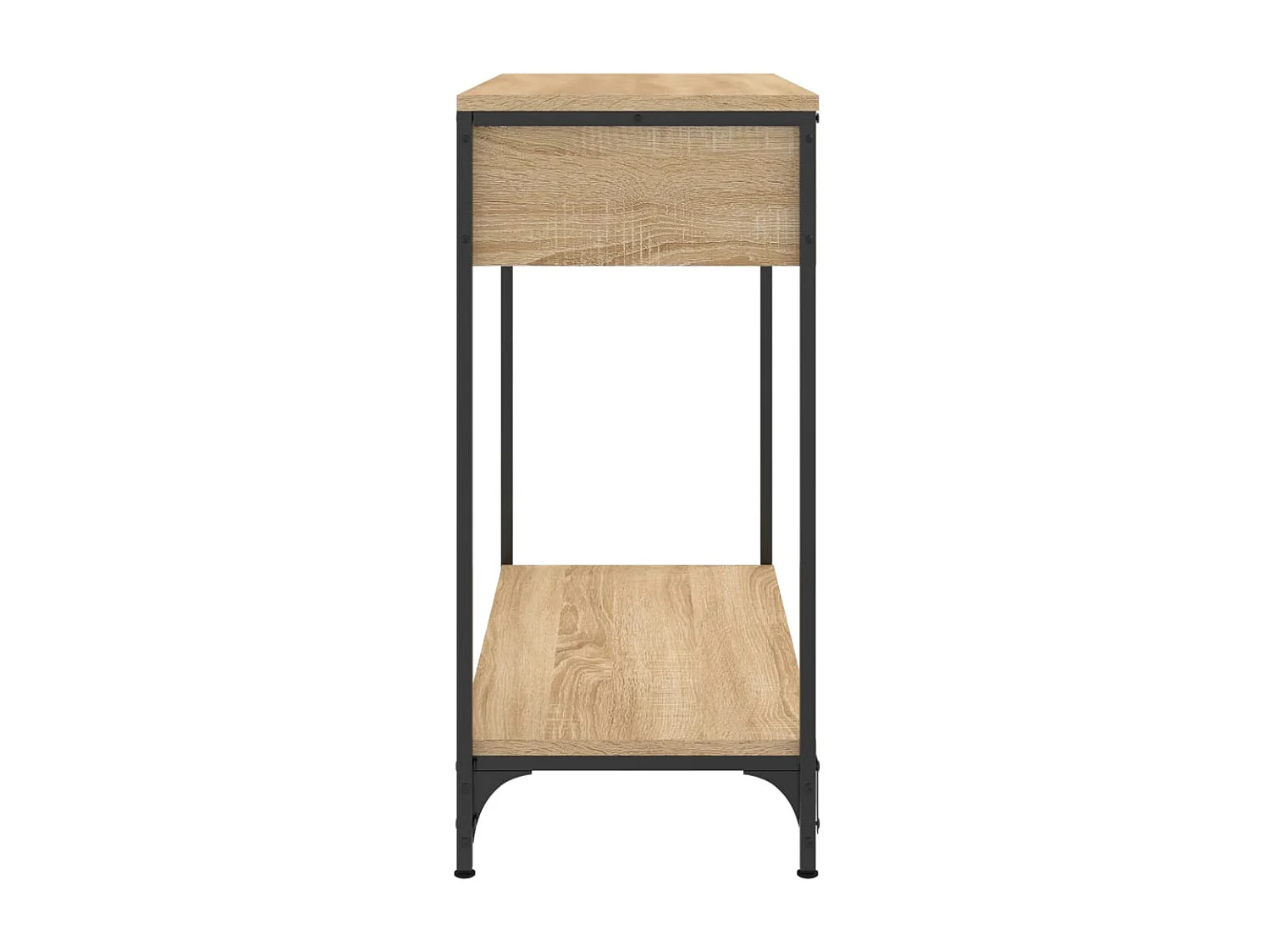 Table console chêne sonoma 75x34,5x75 cm bois d'ingénierie