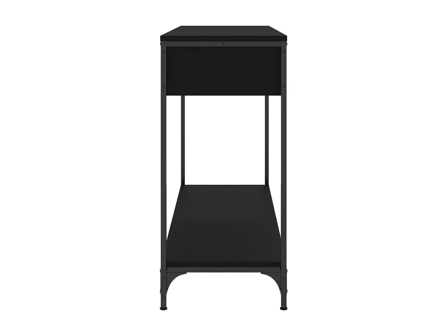 Table console noir 100x34,5x75 cm bois d'ingénierie