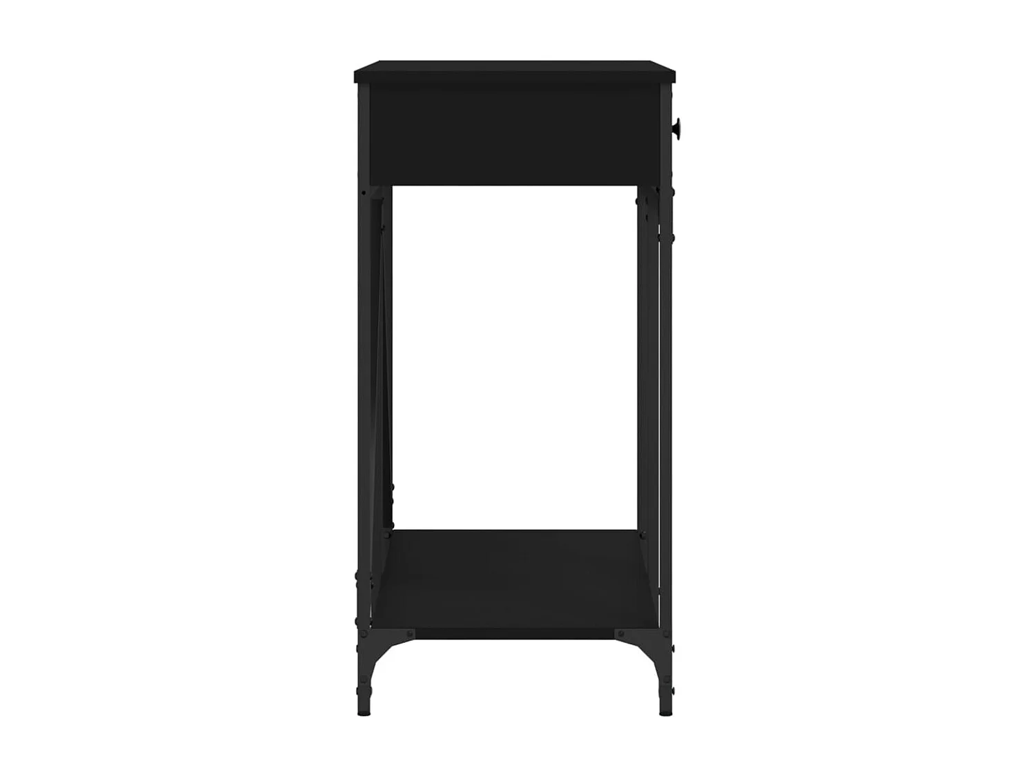 Tavolino Consolle Nero 100x39x78,5 cm in Legno Multistrato