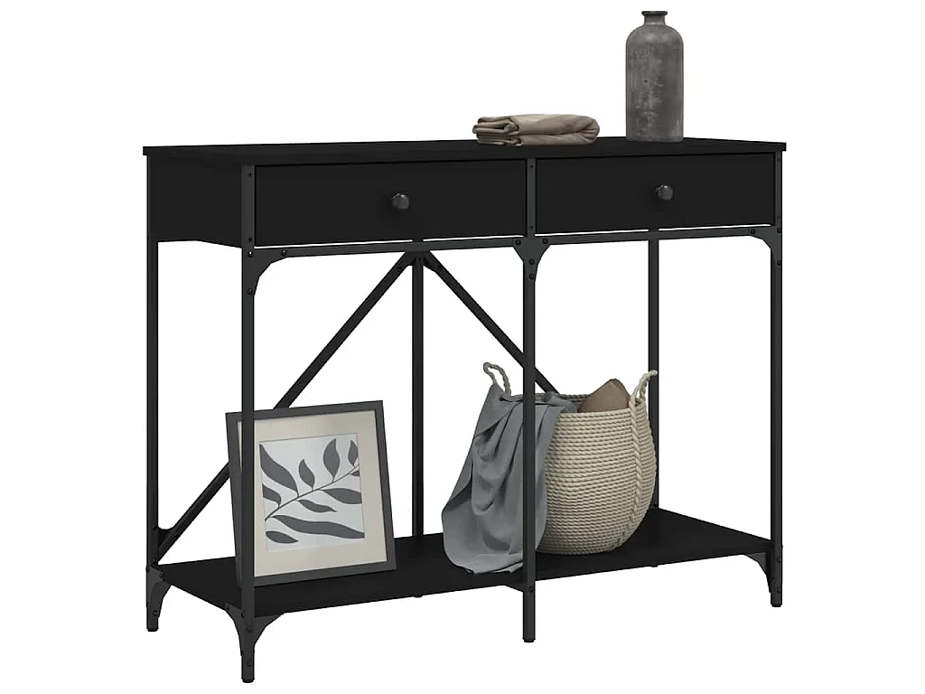 Konsolentisch Schwarz 100x39x78,5 cm Holzwerkstoff