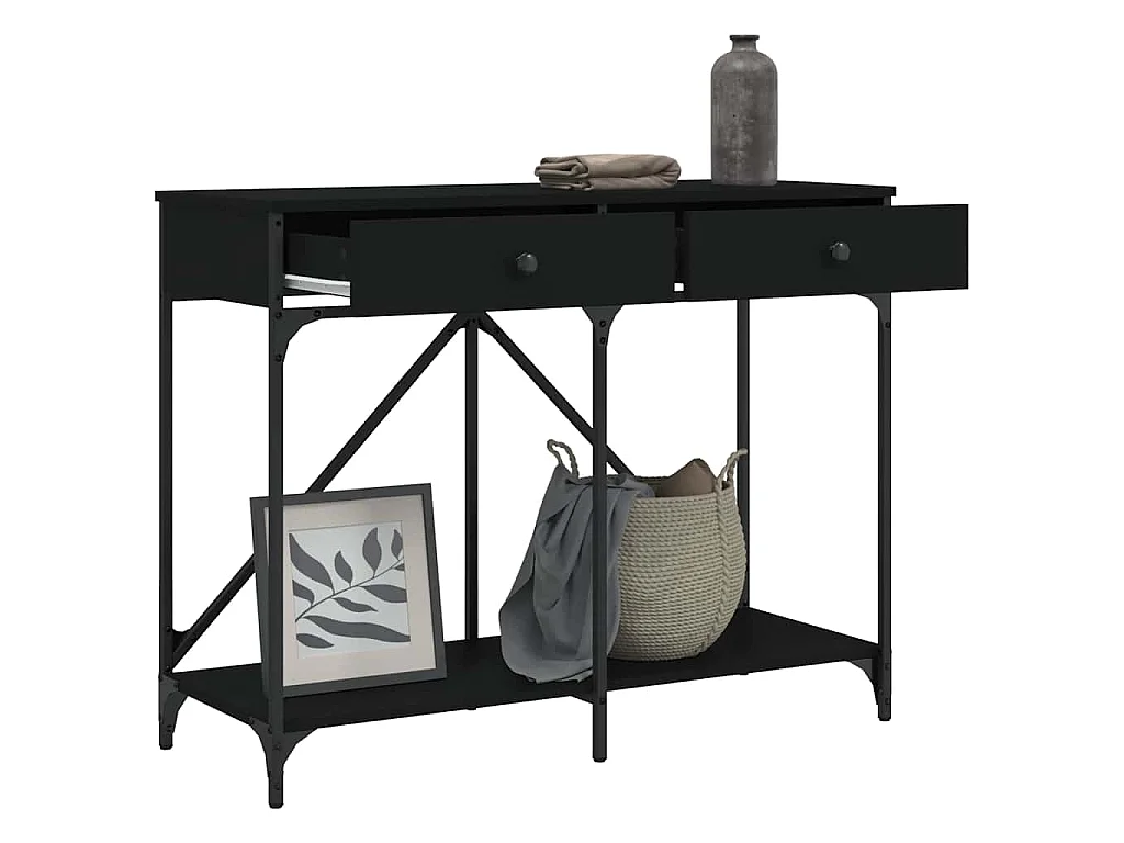Konsolentisch Schwarz 100x39x78,5 cm Holzwerkstoff