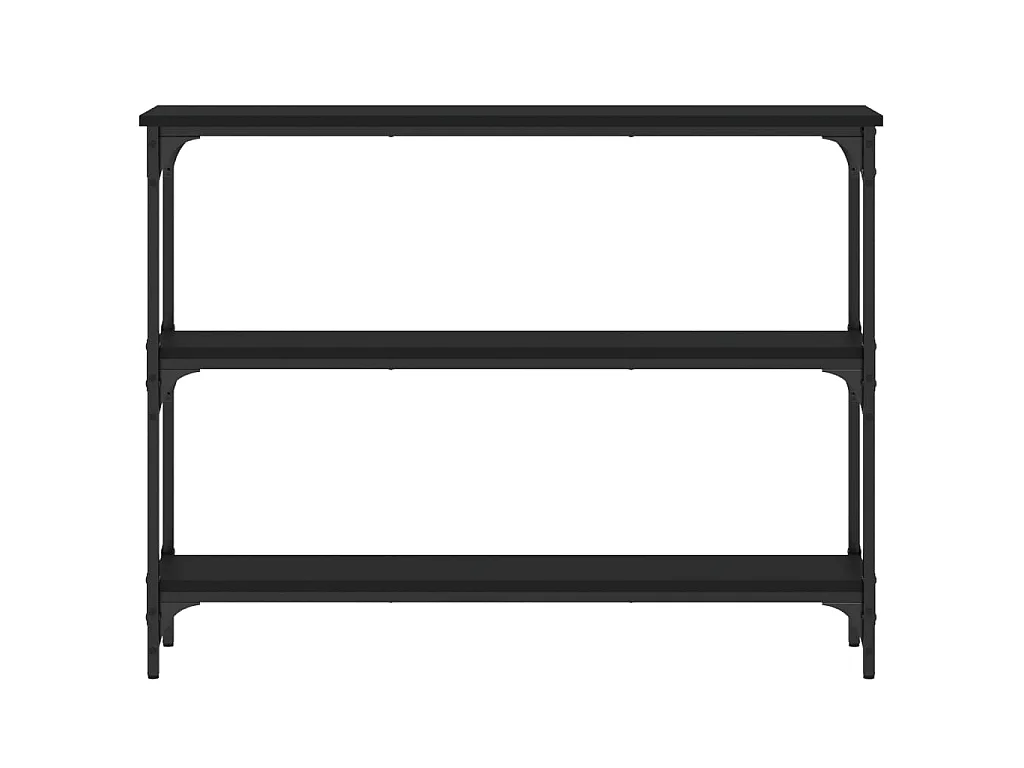 Wandtafel 100x22,5x75 cm bewerkt hout zwart