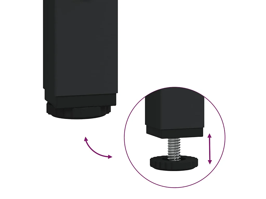 Wandtafel 100x22,5x75 cm bewerkt hout zwart