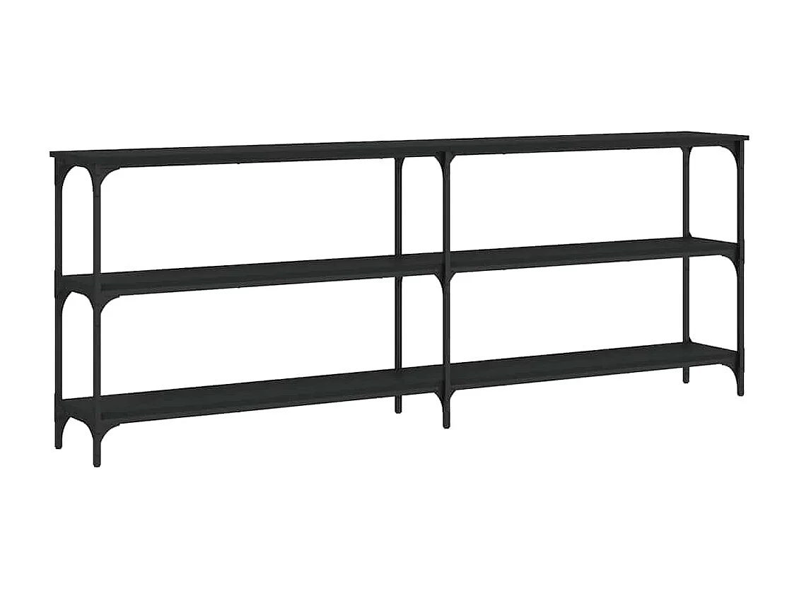 Konsolentisch Schwarz 200x29x75 cm Holzwerkstoff