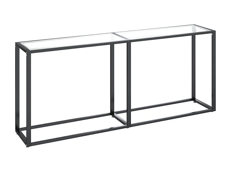 Table console Transparent 180x35x75,5 cm Verre trempé