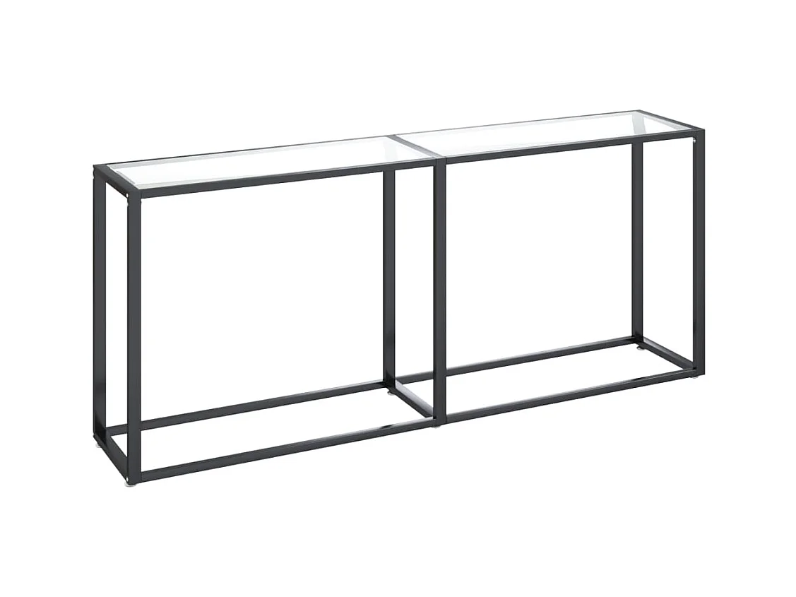 Table console Transparent 180x35x75,5 cm Verre trempé