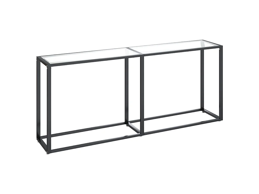 Table console Transparent 180x35x75,5 cm Verre trempé