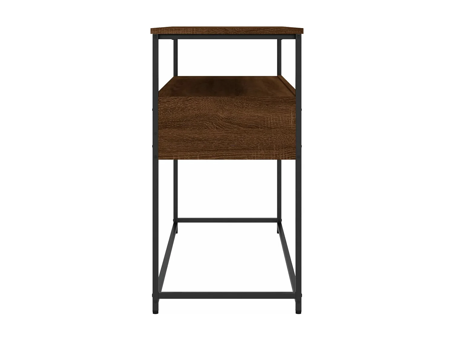 Table console chêne marron 100x40x75 cm bois d'ingénierie