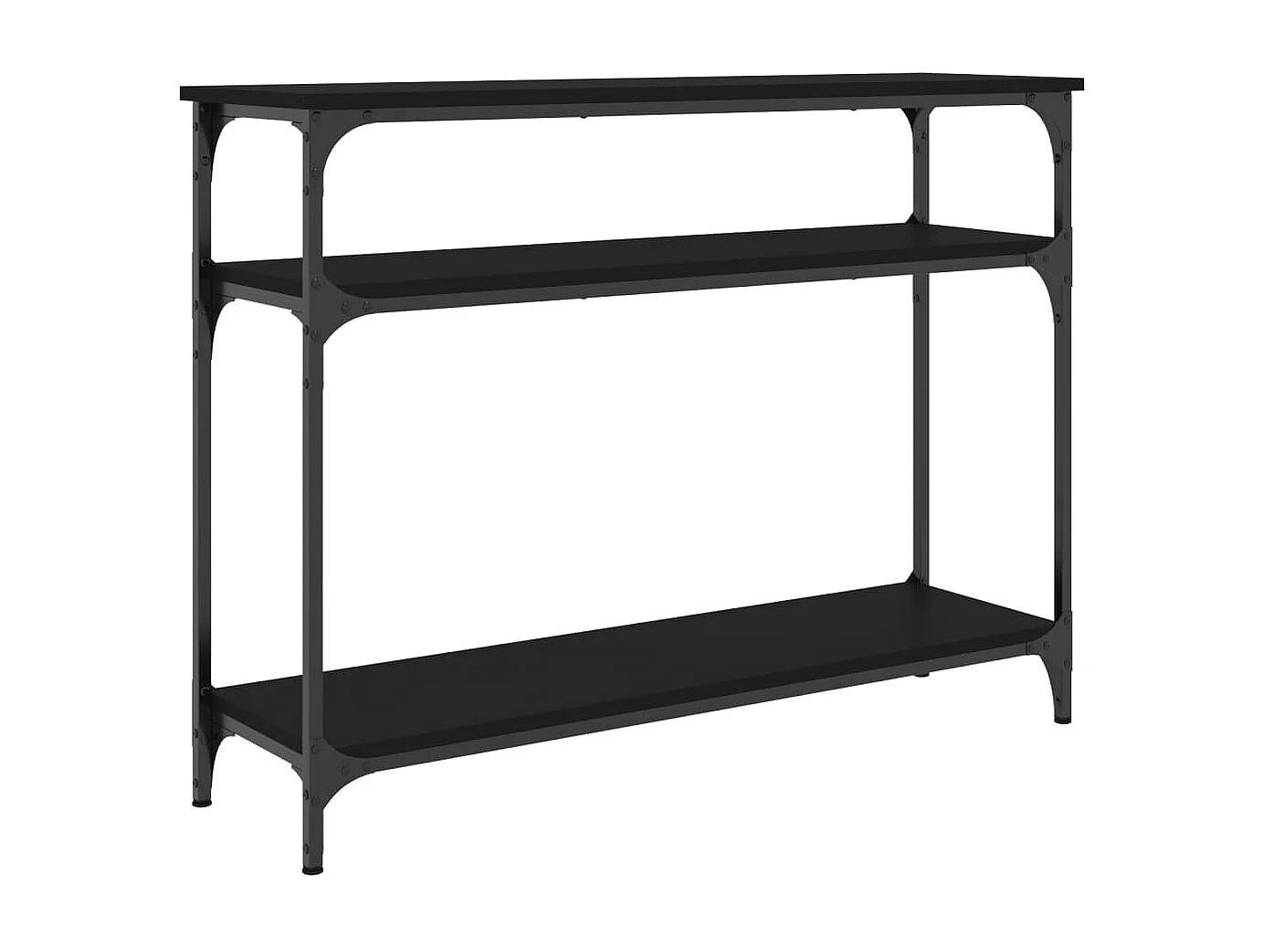 Konsolentisch Schwarz 100x29x75 cm Holzwerkstoff