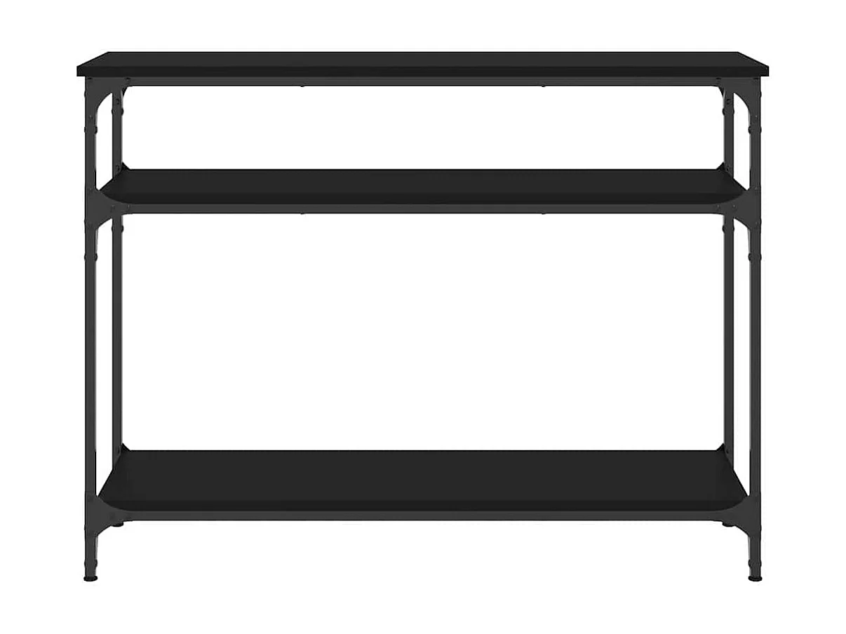 Table console noir 100x29x75 cm bois d'ingénierie
