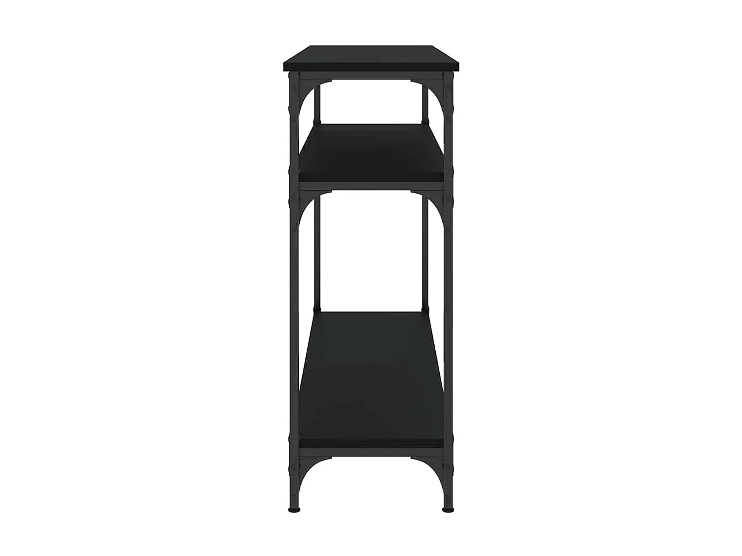 Table console noir 100x29x75 cm bois d'ingénierie