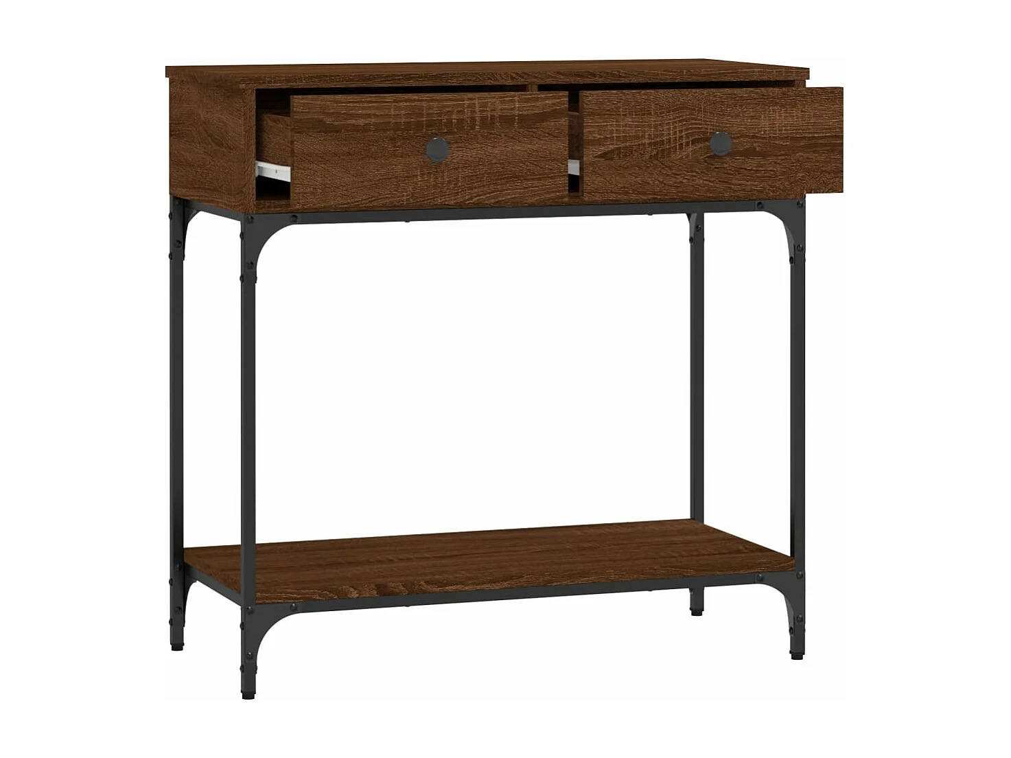 Konsolentisch Braun Eichen-Optik 75x34,5x75 cm Holzwerkstoff