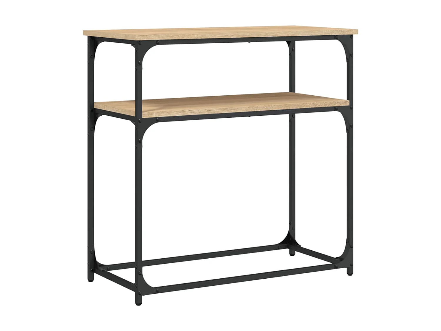 Table console chêne sonoma 75x35,5x75 cm bois d'ingénierie