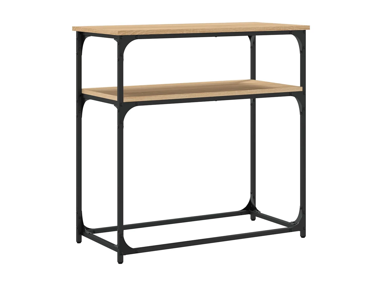 Table console chêne sonoma 75x35,5x75 cm bois d'ingénierie