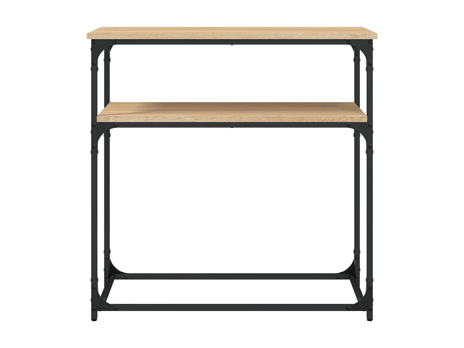 Table console chêne sonoma 75x35,5x75 cm bois d'ingénierie