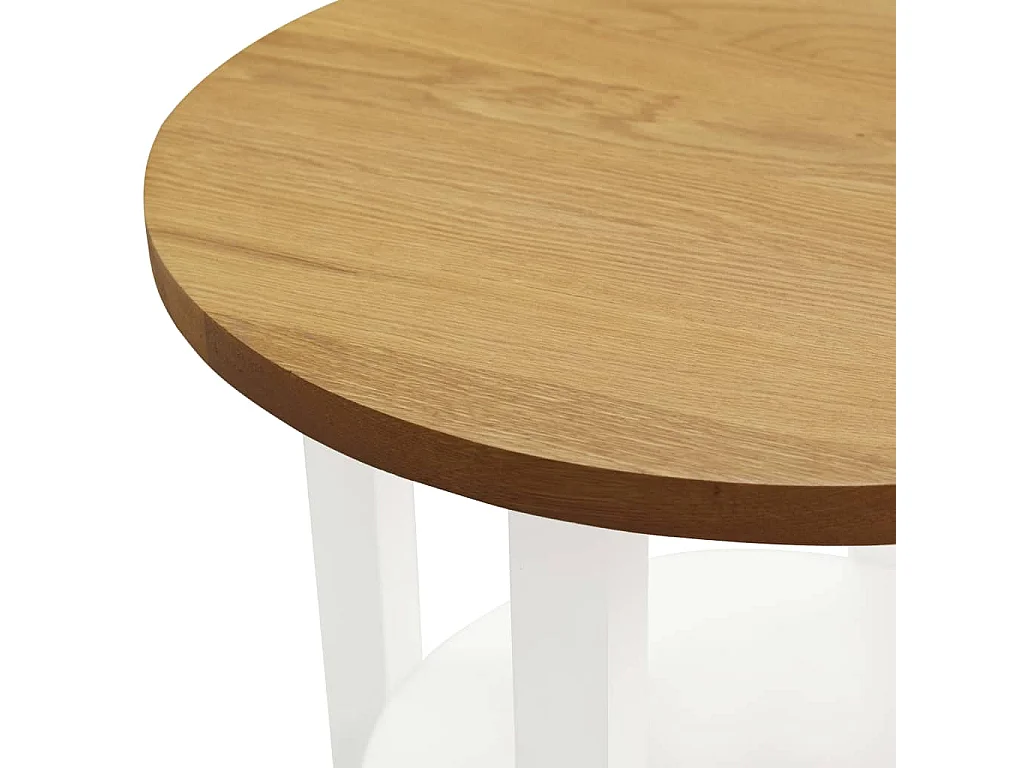 Table de lampe 40x50 cm Bois de chêne massif
