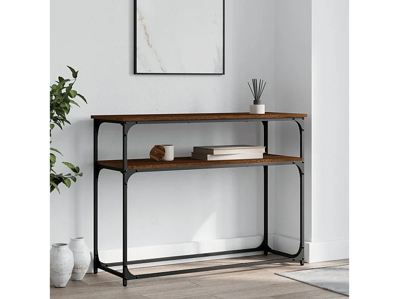 Konsolentisch Braun Eichen-Optik 100x35,5x75 cm Holzwerkstoff