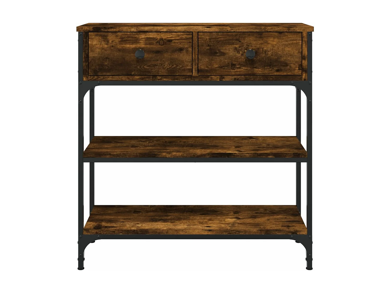 Konsolentisch Räuchereiche 72,5x25x75 cm Holzwerkstoff