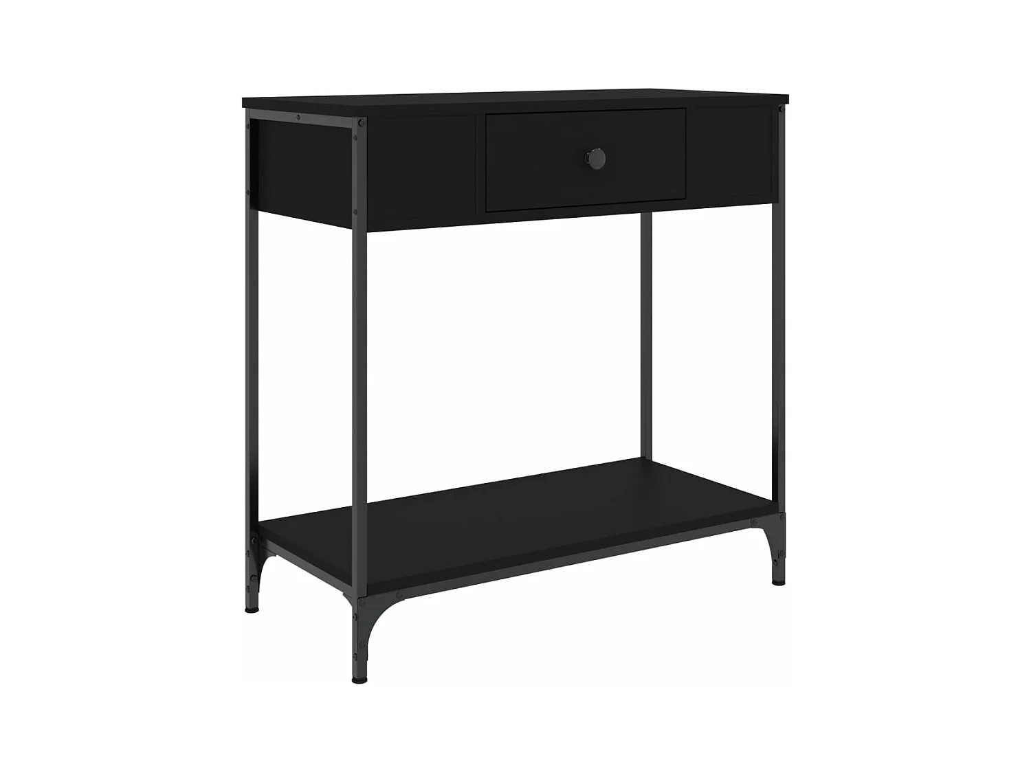 Konsolentisch Schwarz 75x34,5x75 cm Holzwerkstoff