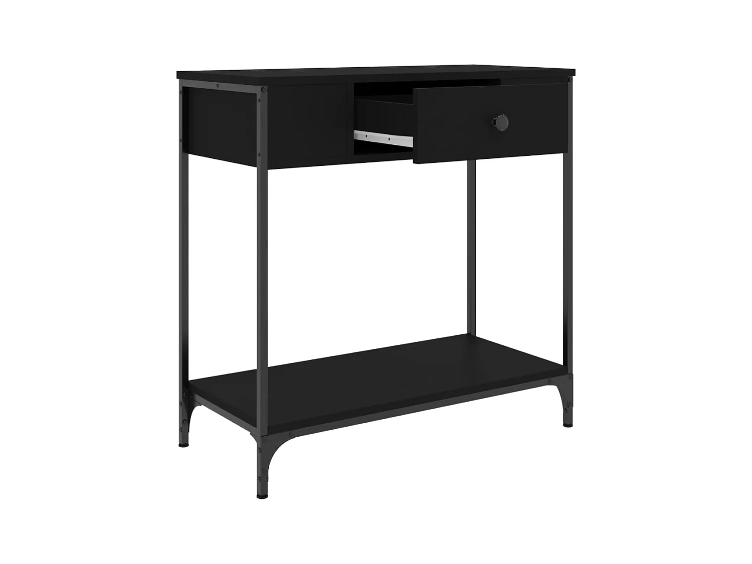 Konsolentisch Schwarz 75x34,5x75 cm Holzwerkstoff