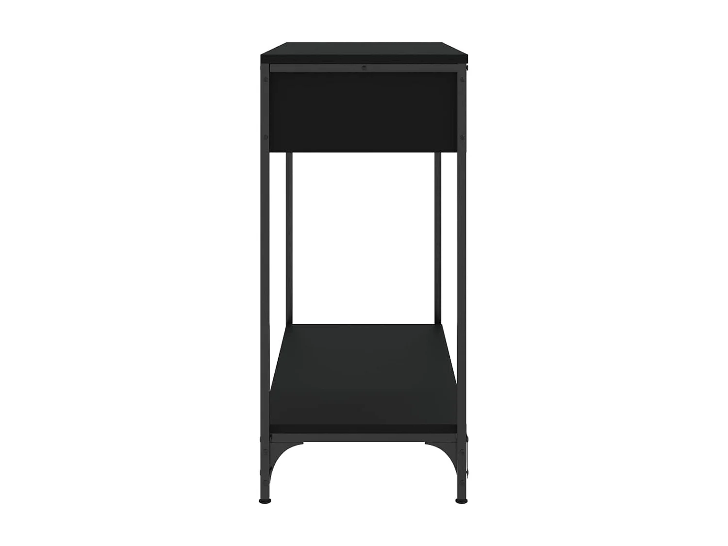 Wandtafel 75x34,5x75 cm bewerkt hout zwart