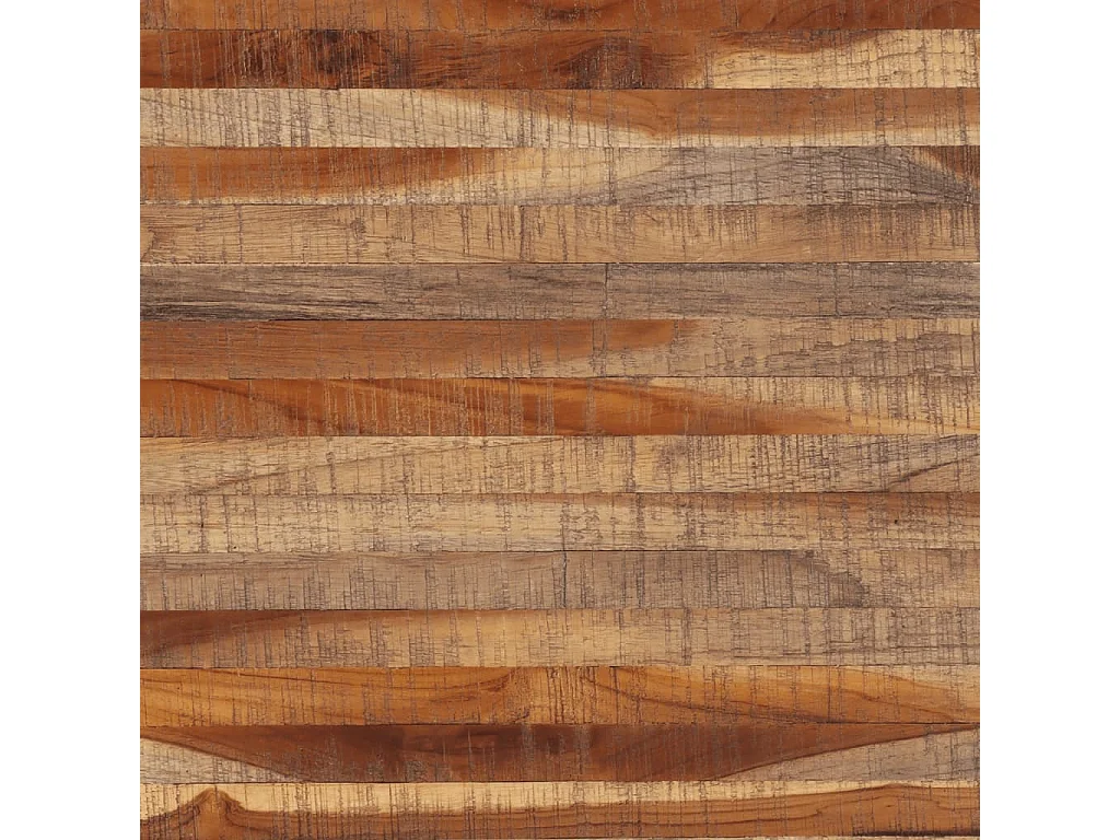 Mesa de apoio 50x50x50 cm madeira de teca recuperada maciça