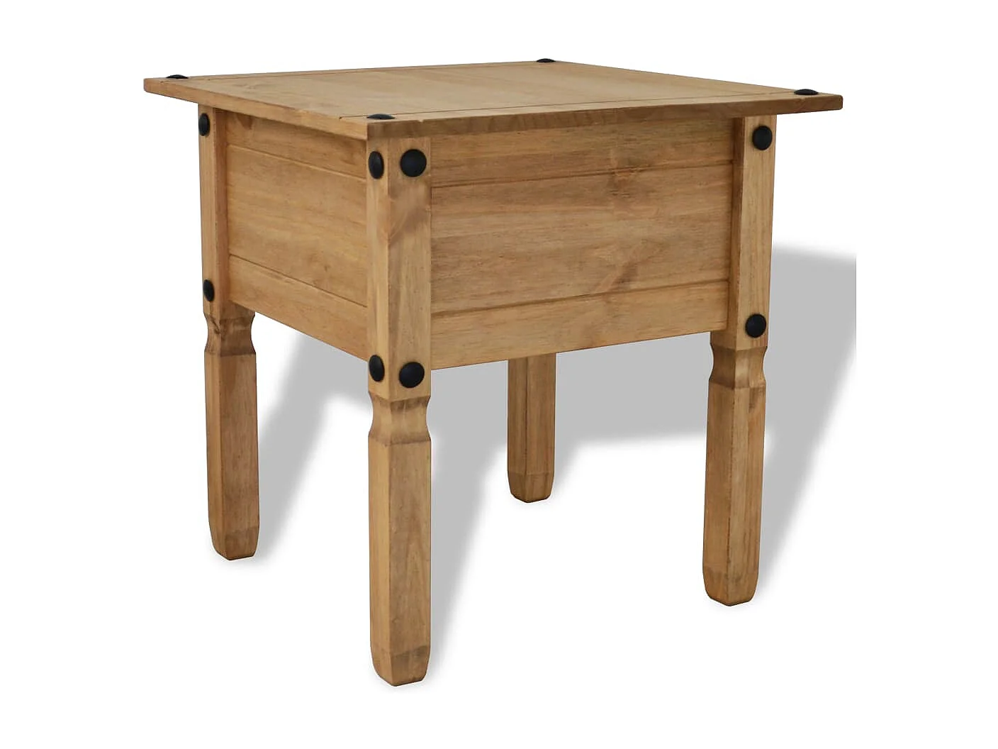 Bijzettafel Mexicaans grenenhout Corona-stijl 53,5x53,5x55 cm