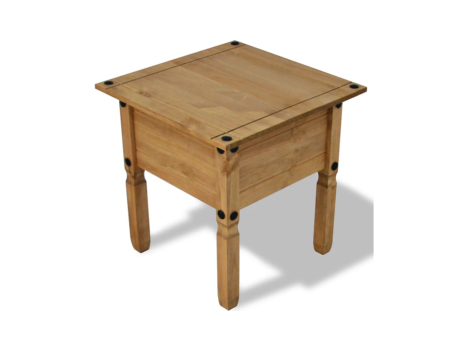 Bijzettafel Mexicaans grenenhout Corona-stijl 53,5x53,5x55 cm